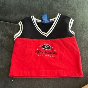 Georgia Bulldogs Kids Sleeveless Top - Red and Black